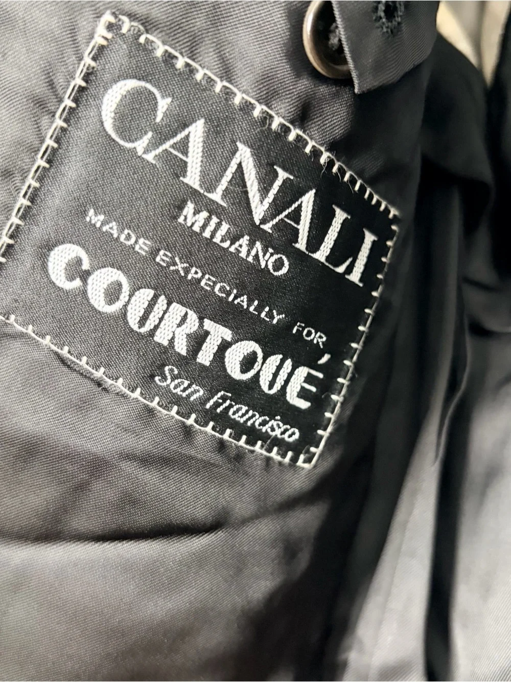 Canali Milano Loro Piana Super 100s 42 R US 52 EU Wool Pinstripe